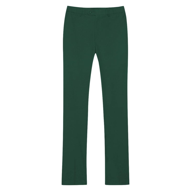 YFFUSHI Men's Slim Fit 3 Piece Suit One Button Blazer Tux Vest & Trousers, Dark Green, Medium - Image 5